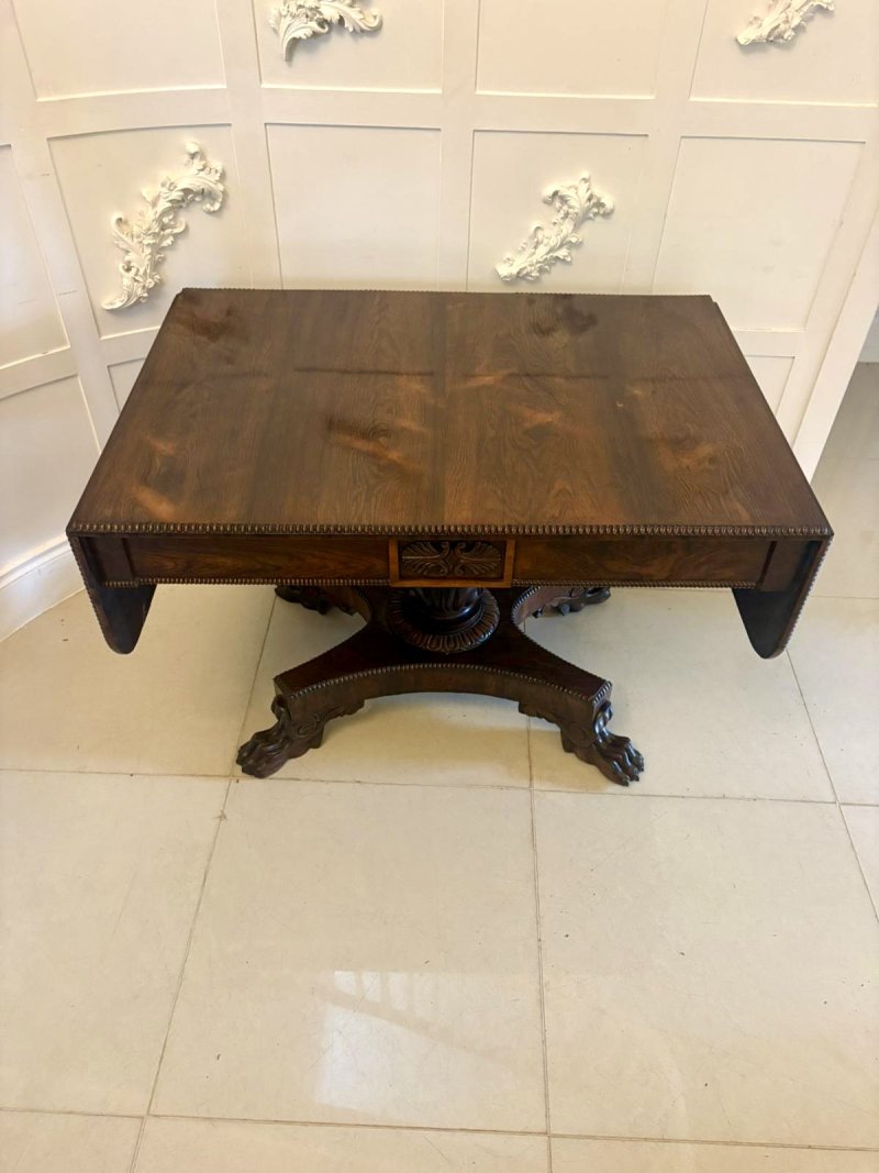 Superb Quality Antique Regency Rosewood Freestanding Sofa Table